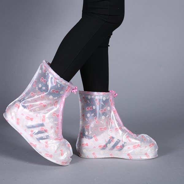 Portable Outdoor PVC Rain Boots Cover Waterproof Shoe Covers