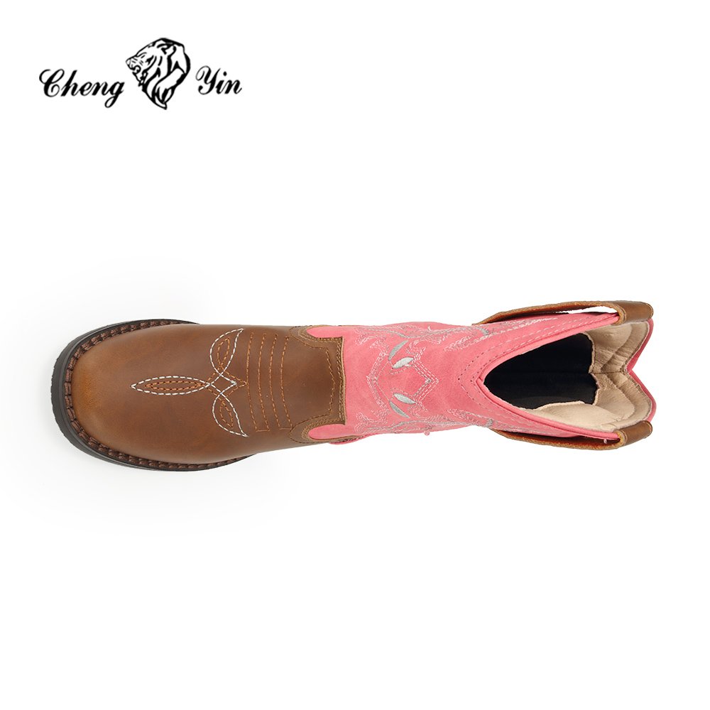 Alibaba wholesale price Good Quality Western cowboy boots Flash led light Children shoes Popular fashion cowgirls boots