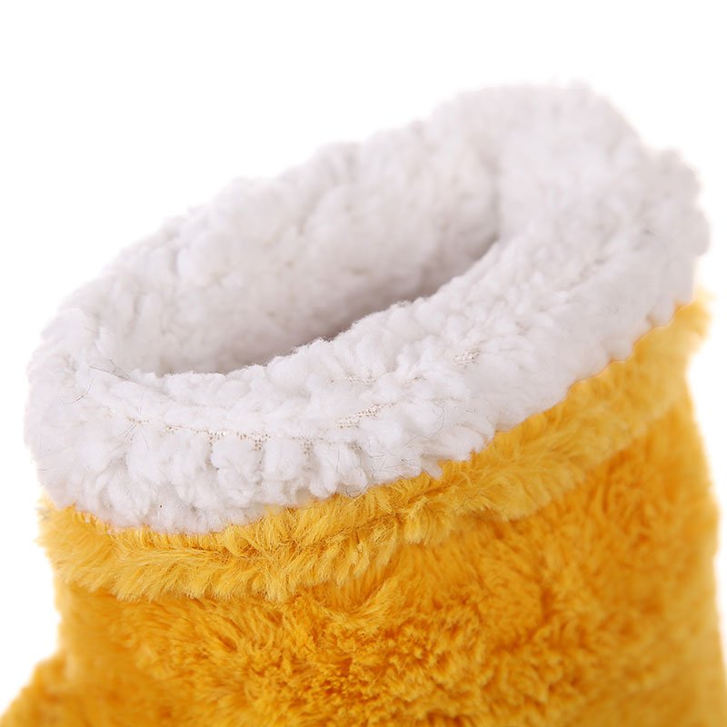 2020 House Shoes Fashion Ankle Height Flat Casual Boots Winter Warm Fuzzy Boots