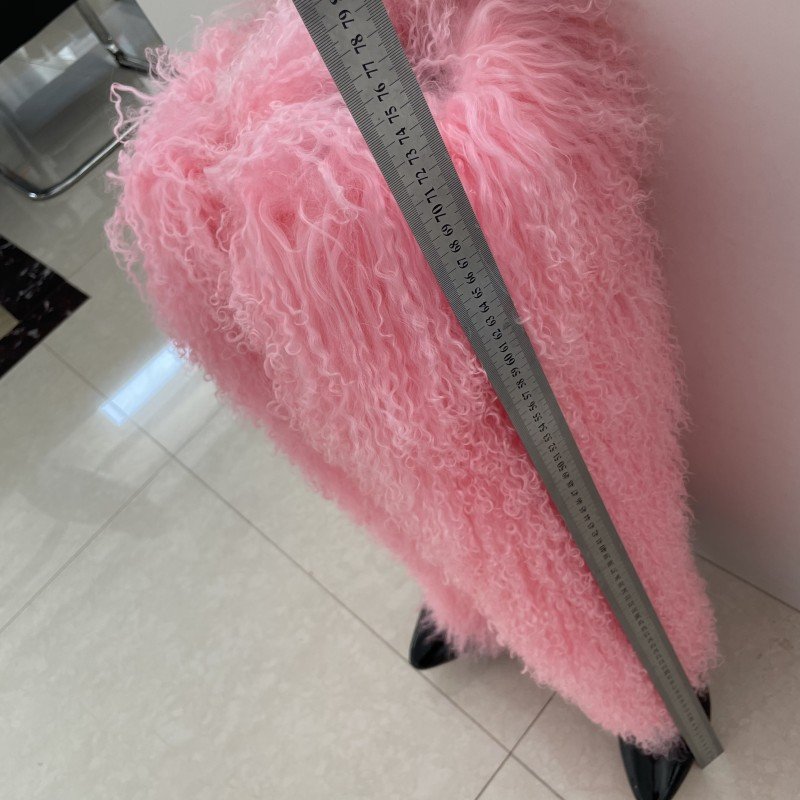 Hot Selling Customized Color Thigh -high Boots Wholesale warmful Real Mongolian Fur Boots for women