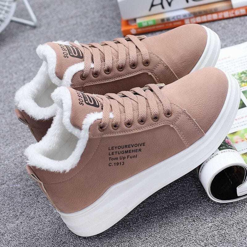 Xuanhui Wholesale Women Boots 2023 Snow Rubber Boots Cotton-Padded Shoes Winter Chunky Ankle Boots For Women