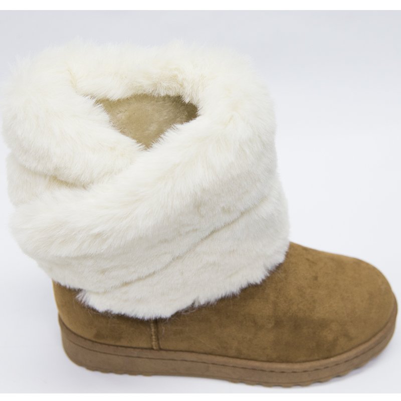 Wholesale Classic Furry Anti-Slip Tpr Outsole Thick Suede Warm Snow Boots Winter Soft Faux Fur Snow Ankle Boots