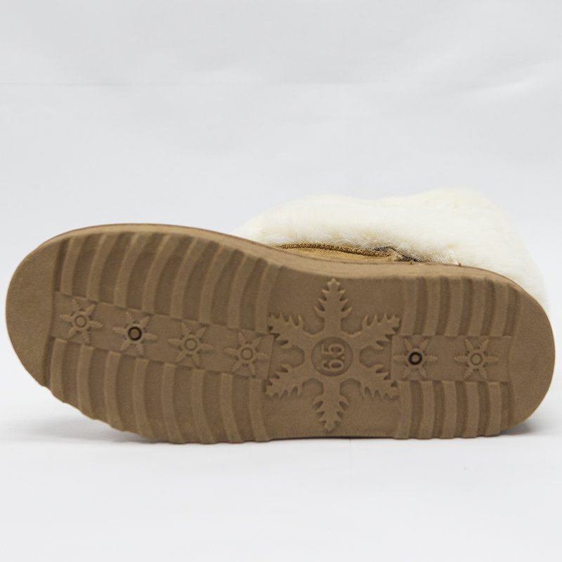 Wholesale Classic Furry Anti-Slip Tpr Outsole Thick Suede Warm Snow Boots Winter Soft Faux Fur Snow Ankle Boots