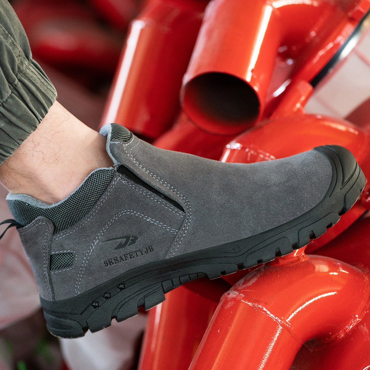 welding safety boots shoes leather boot steel toe work safety shoes for men