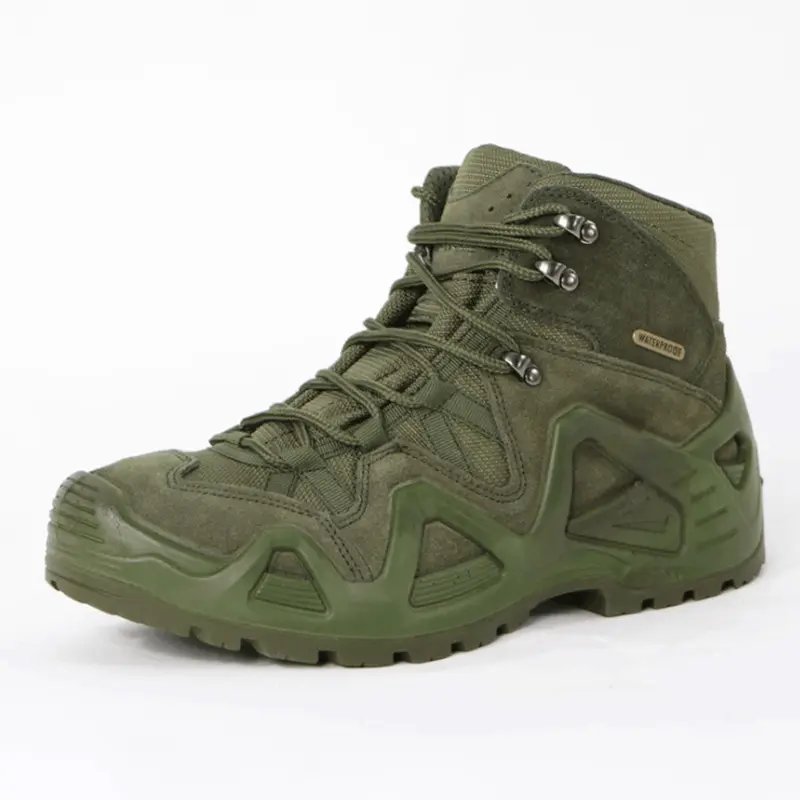 Hiking Hide Water Oil Resistant Steel Toe Safety Boots Antistatic woodland boots Leather Worker Shoes Safety