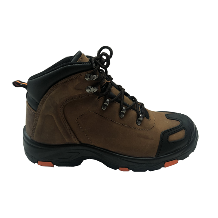 Stylish fashionable genuine leather safety boots