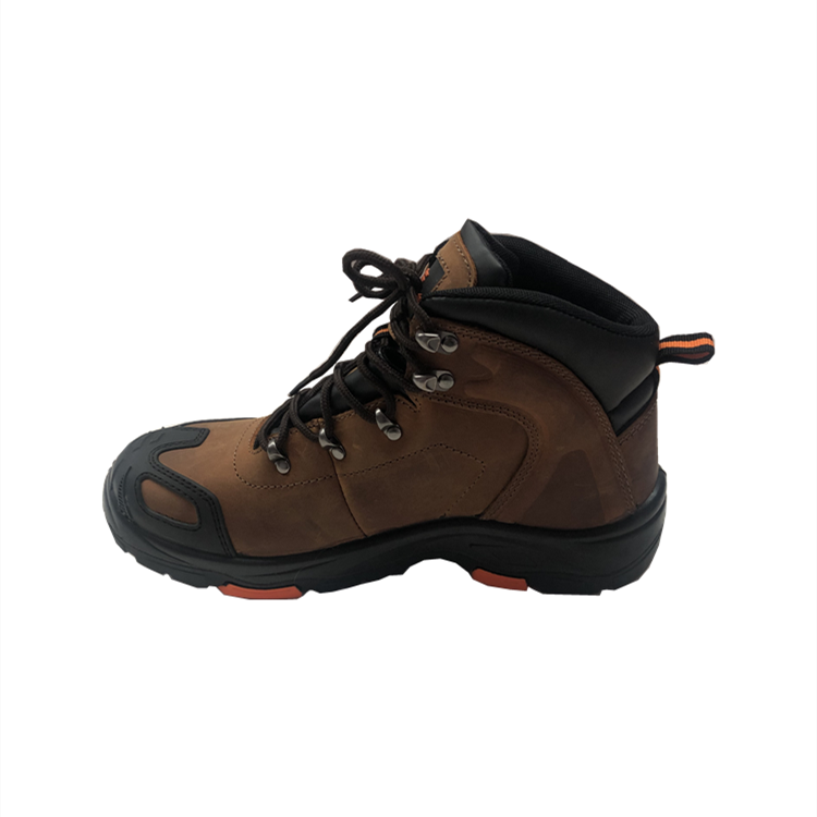 Stylish fashionable genuine leather safety boots