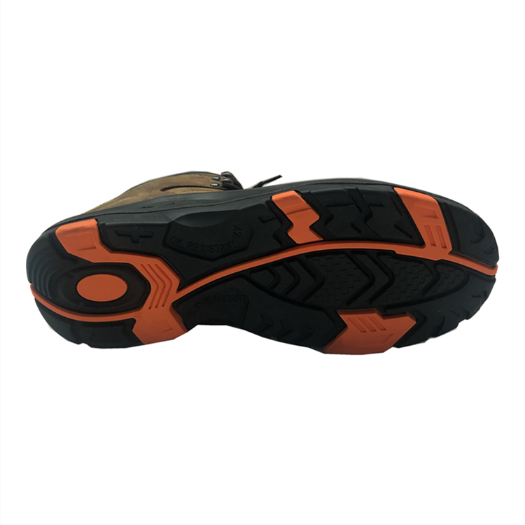 Stylish fashionable genuine leather safety boots
