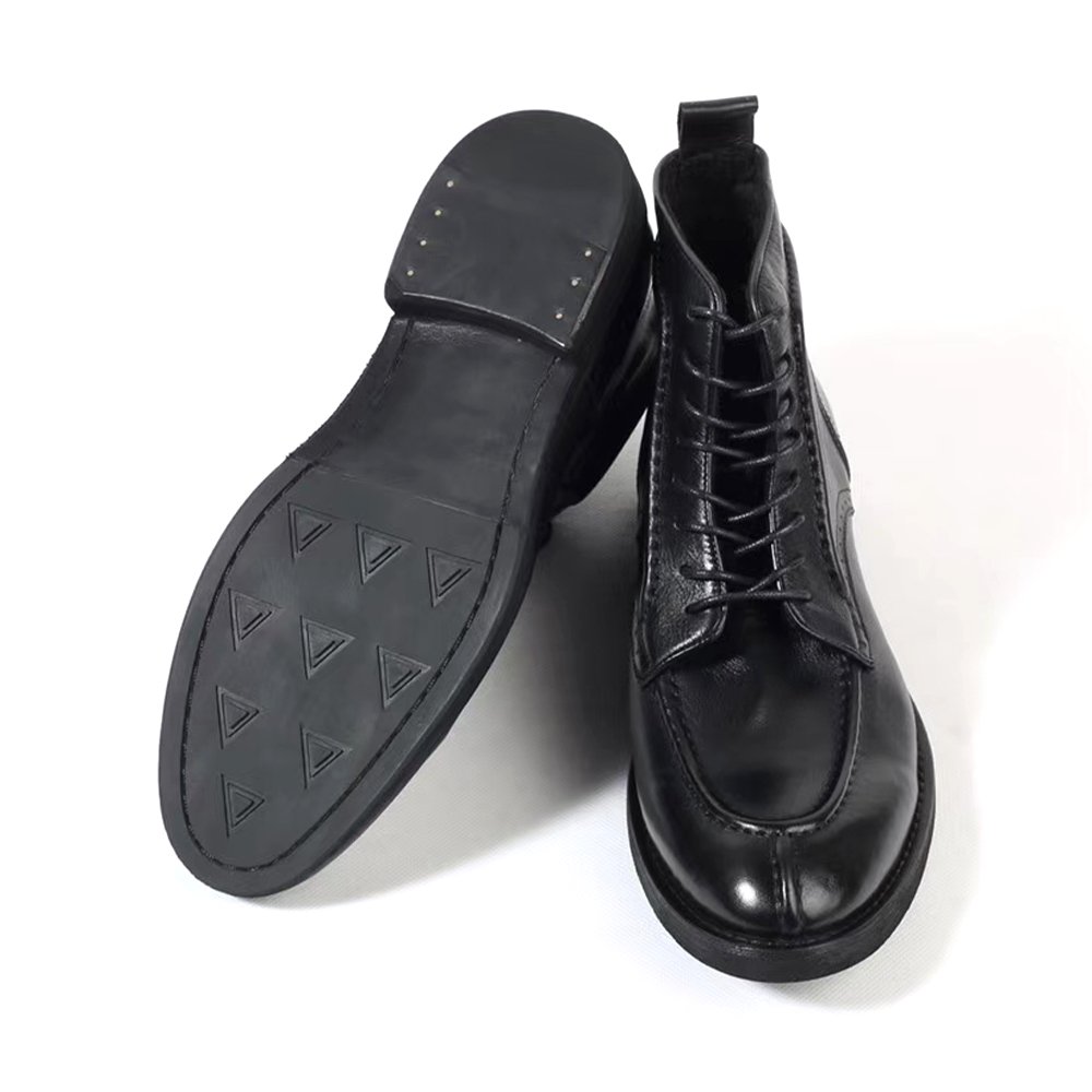 Wholesale Custom Men Waterproof Light Leather Boots Fashion Men Dress Boots Shoes Soft Leather Boots