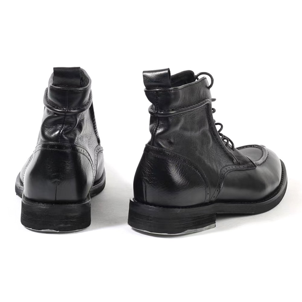 Wholesale Custom Men Waterproof Light Leather Boots Fashion Men Dress Boots Shoes Soft Leather Boots