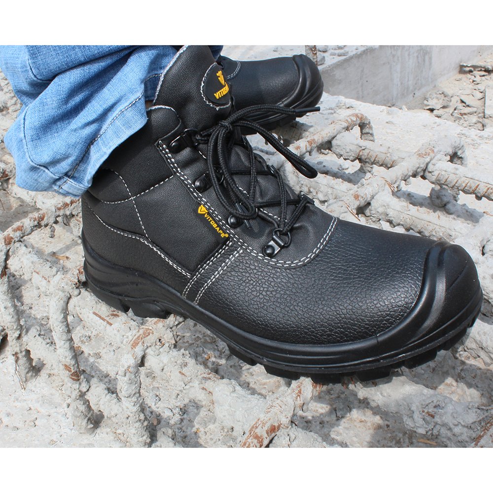 OEM Anti-puncture Botas de seguridad Industrial Steel Toe Boots Safety Shoes Men Work
