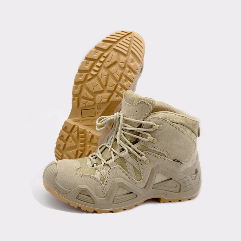Wholesale Combat Jungle Men's Split Suede Outsole PU Rubber Tactical Boots