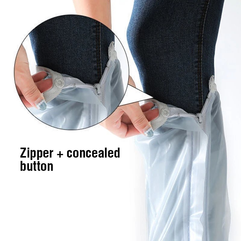 High Top Unisex Shoe Covers PVC Reusable Rain Boot Covers Anti-Slip Stay Dry Waterproof Strong Durable Snow Rain Covers