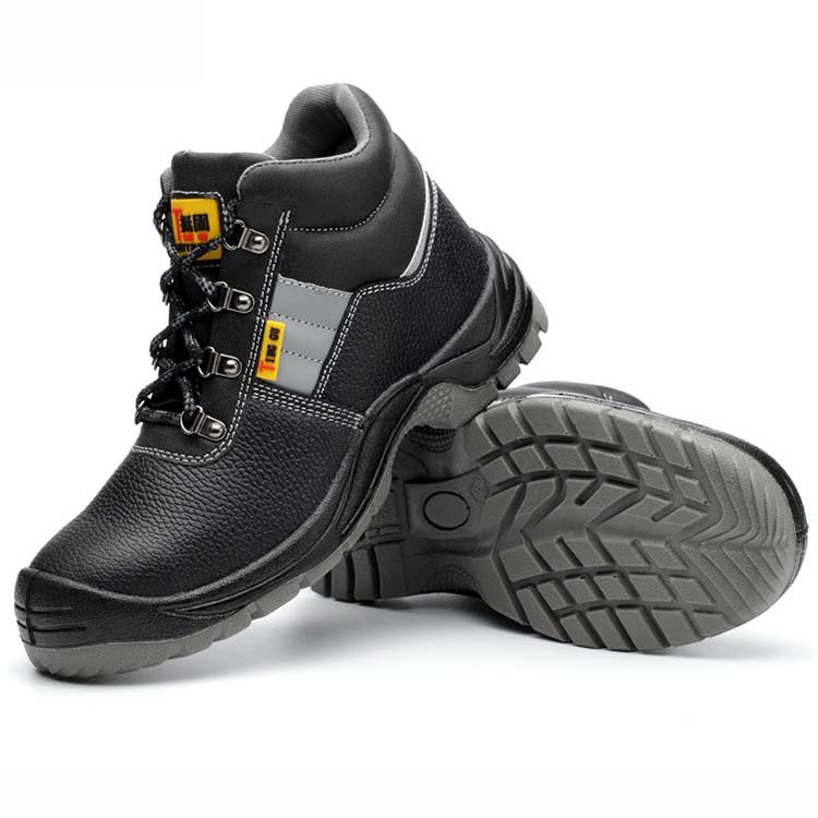 Waterproof Woodland Chelsea Fashionable PPE Rubber Leather Toe Secor Shoes Men Steel Toe Work Safety Boots