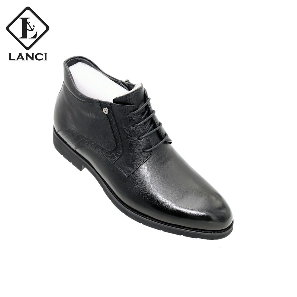 LANCI custom shoes manufacture designer shoes men genuine leather mens snow formal chelsea boots for men
