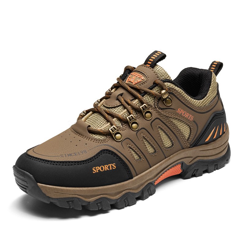 Wholesale breathable men's sneakers non-slip wear-resistant men's hiking shoes outdoor work boots for men