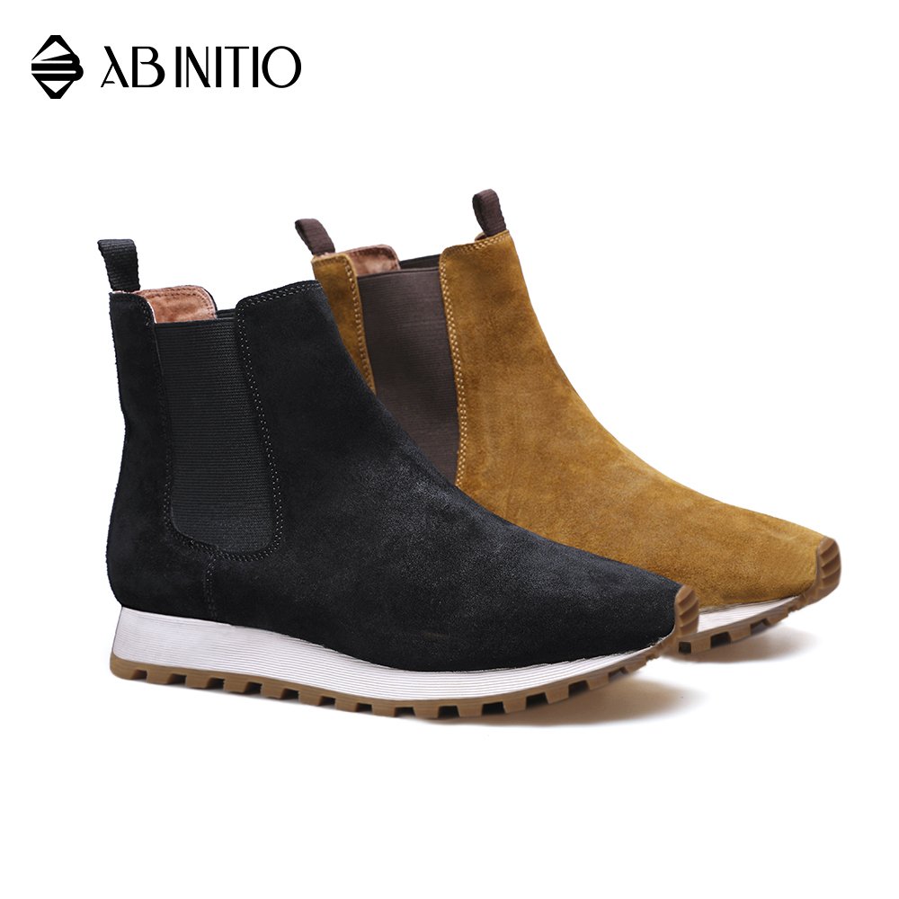 Fashion Outdoor Casual High Cut Suede Leather Mens Sneaker Boots