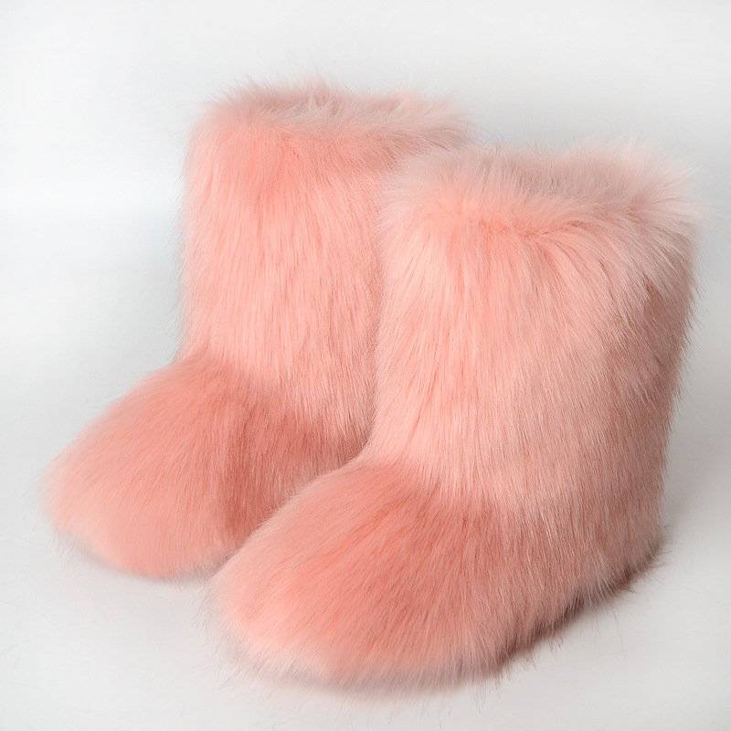 Fall Winter Women Wholesale Warm and antiskid high quality Mongolian fur boots for women