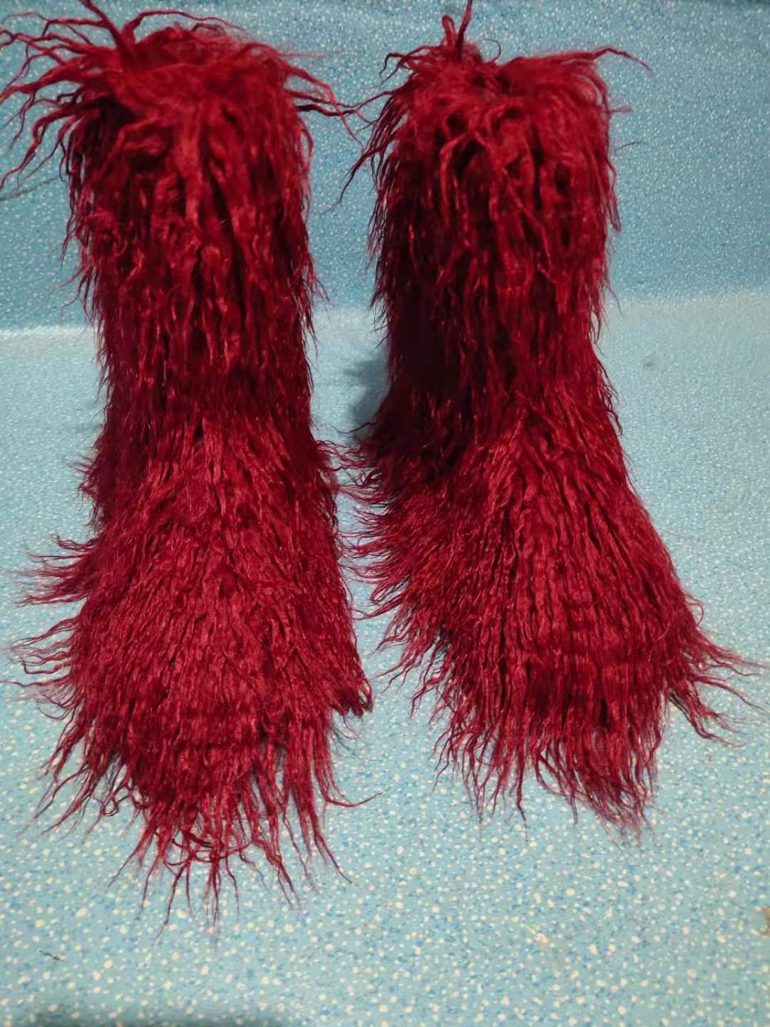2021 popular promotional products excellent fashion winter women plush boots