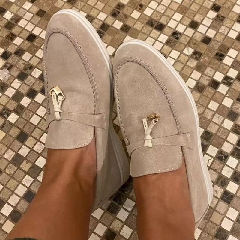 Hot selling Custom casual Women Shoes Comfortable PU leather loafers Fashionable Women High Top soft Flat Shoes