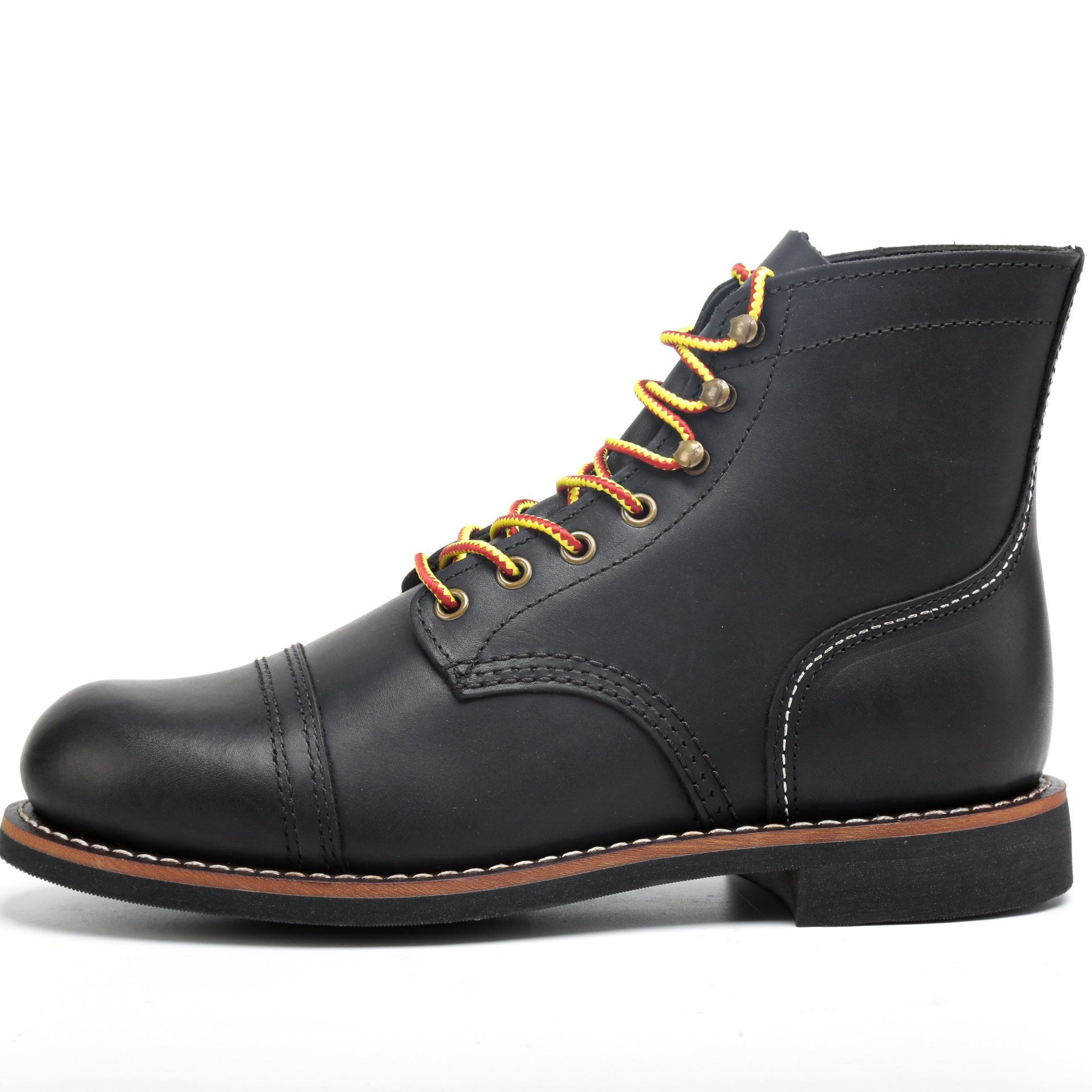 Breathable Two-Layer Of Anti-Wool Men Safety Shoes Industrial Work Boots for Fire Protection