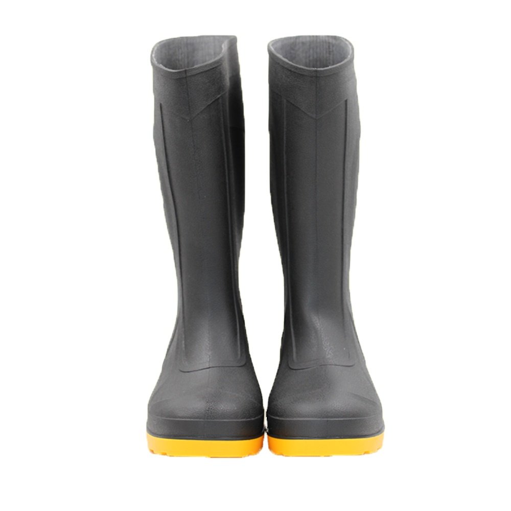 black New style color pvc rain boots gumboots Industrial and mining boots for man adults black unisex