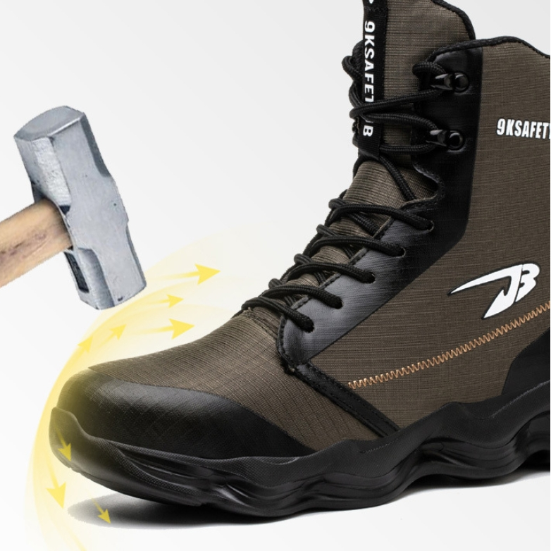 Black Upper Trade Of Lightweight Work Boots With Steel Toe Chaussure De Securite Homme Sports Men Safety Boots