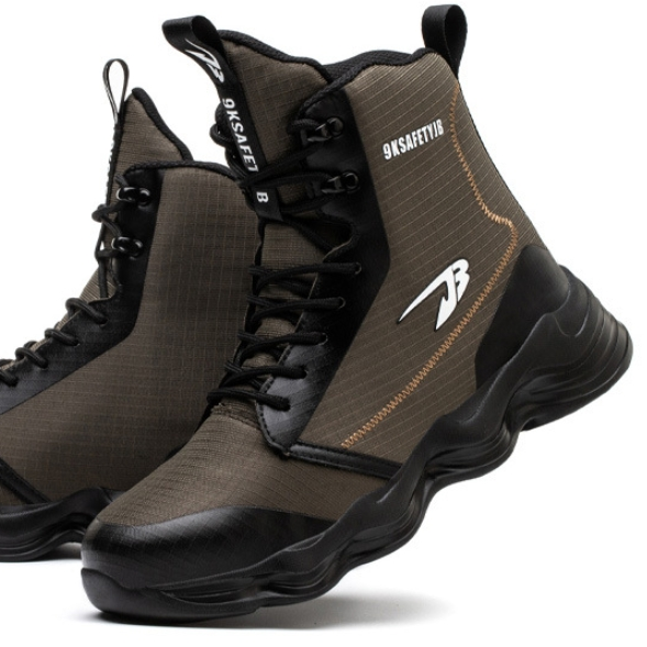 Black Upper Trade Of Lightweight Work Boots With Steel Toe Chaussure De Securite Homme Sports Men Safety Boots