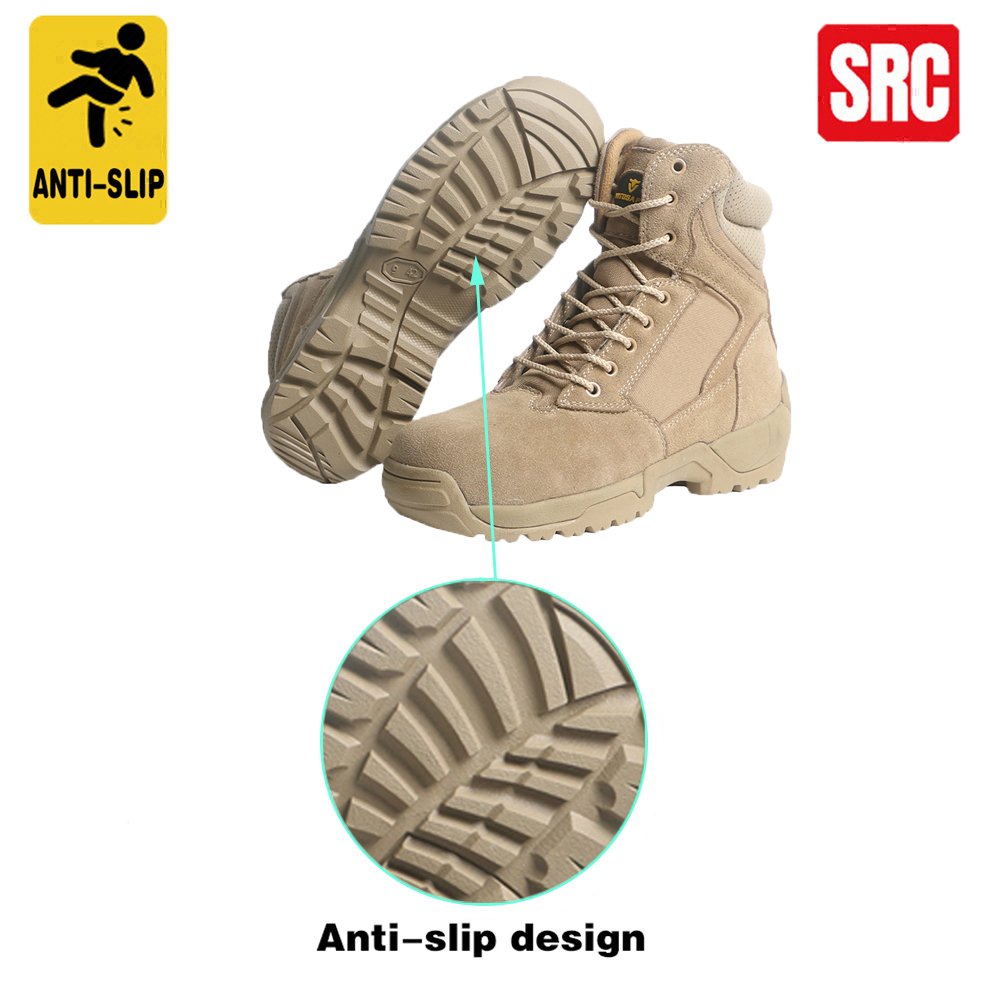 Outdoor Hiking Climbing Tactical Boots Desert Combat Safety Shoes for Men