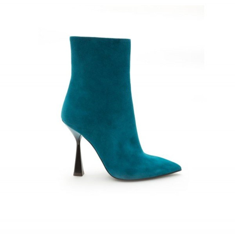 Italian Fashion Top Quality Ankle Boots With Zip Closure Leather Shoes Made In Italy For Export