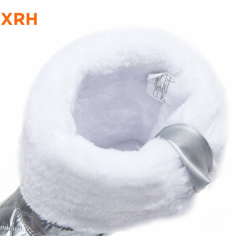 Wenzhou Factory Waterproof Zipper Anti-Slip High Top Lace Up Pu Upper Fur Lined Warm Women'S Women Snow Winter Boots For Women