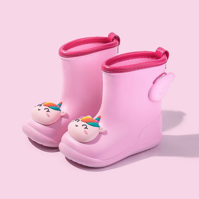 Children Rain Boots Cartoon Boys and Girls Outdoor Baby Rain Boots Non-slip Soft Cute Rainboots EVA Wholesale Waterproof Kids