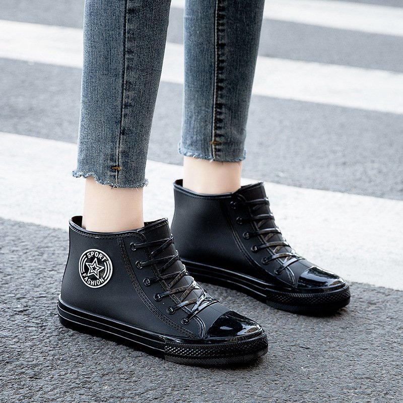 OEM Waterproof Shoes Women's Wholesale Rain Boots Students Non-slip Adult Water Boots Short Work Shoes