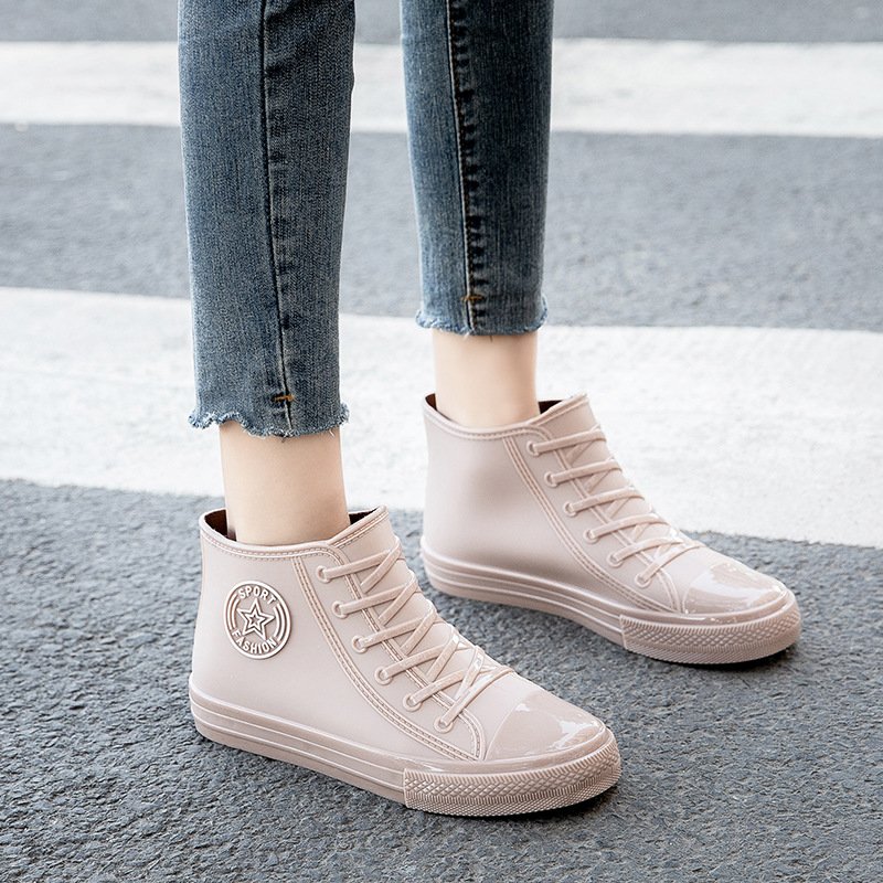 OEM Waterproof Shoes Women's Wholesale Rain Boots Students Non-slip Adult Water Boots Short Work Shoes