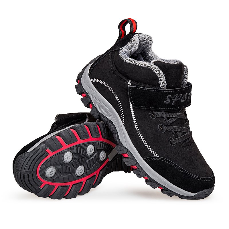 Unisex Fashion Black Casual Shoes Outdoor Ankle Boots Winter Waterproof Warm Men's Hiking Snow Boots