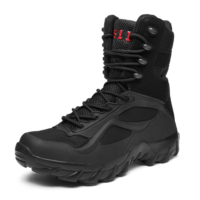 ODM Chile Hiking Tactical Combat Boots High-ankle Waterproof for Men Wear Resistant Cross-border Sand Black Adult MD Mesh 511