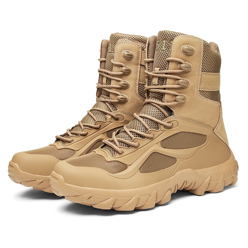 ODM Chile Hiking Tactical Combat Boots High-ankle Waterproof for Men Wear Resistant Cross-border Sand Black Adult MD Mesh 511