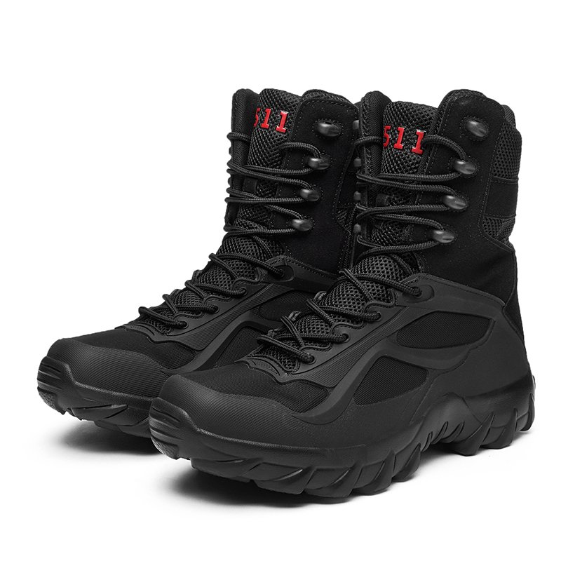 ODM Chile Hiking Tactical Combat Boots High-ankle Waterproof for Men Wear Resistant Cross-border Sand Black Adult MD Mesh 511