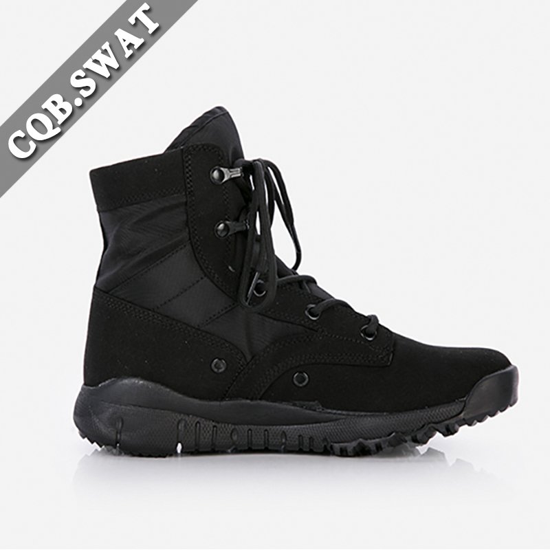 ZD-025 New Wear-proof Cow Suede Tactical Ankle Boots Black Hiking boots/combat boots non-slip for sale