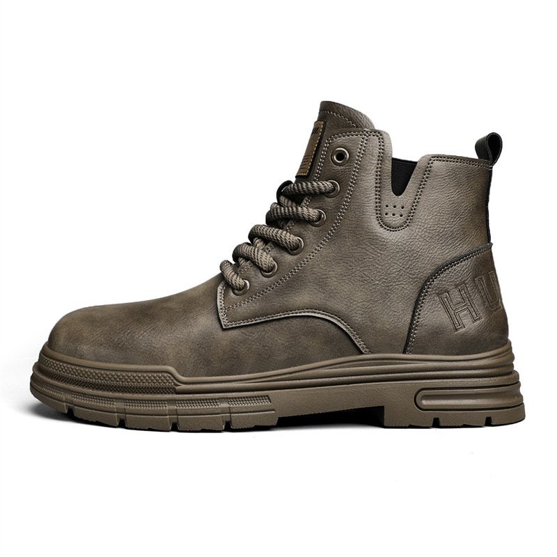 Autumn and winter trend men boots leather boots fashion casual high quality tide shoes