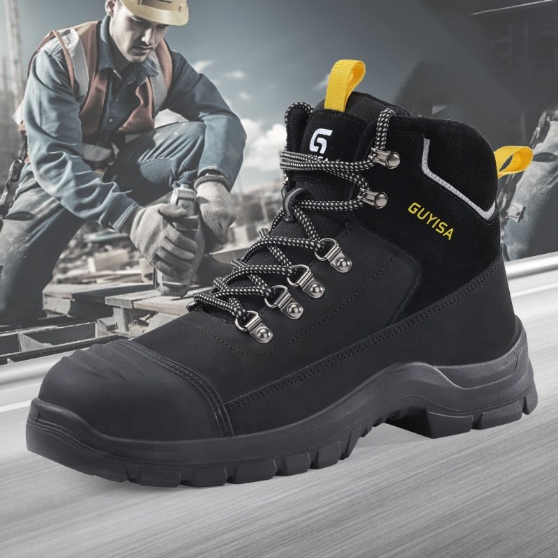 GUYISA Factory direct sales sports safety boots for men safety shoes steel toe work boots construction