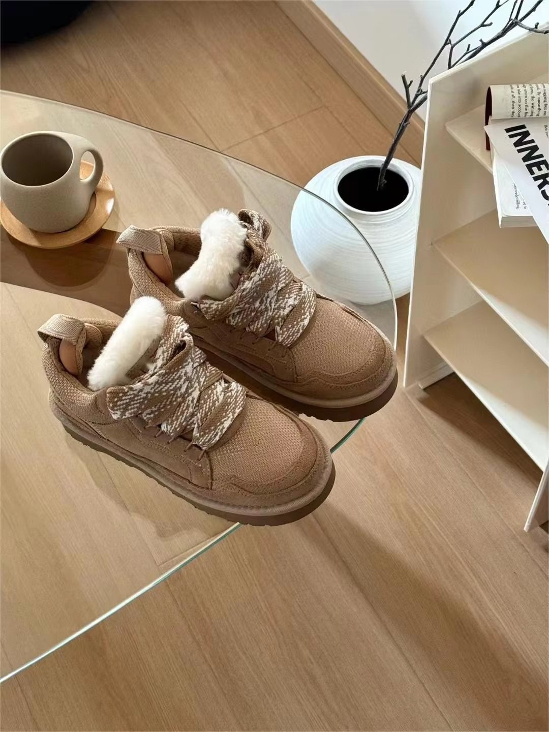 QY1114 2024 New arrivals Brands Designer Fashion Trendy Best Selling Women's 100% Genuine Leather Snow Boots