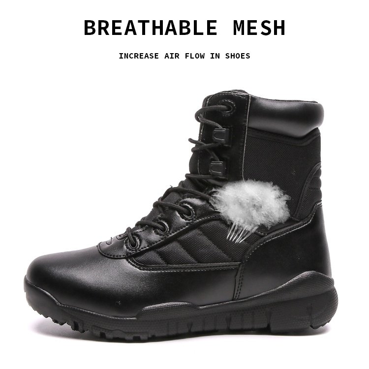 FLYFIT Men Mid Top Shoes Boots Shoes Outdoor Tactical Shoes