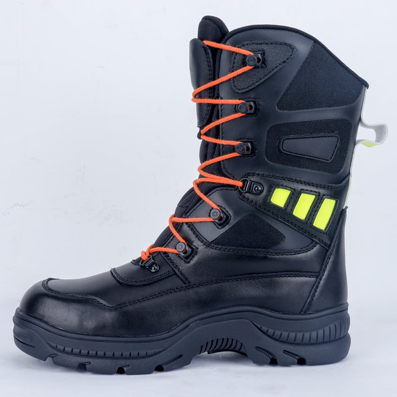 1106 custom made Fire Resistant rescue Safety Shoes flame men's retardanta esd shoes Fireman Boots