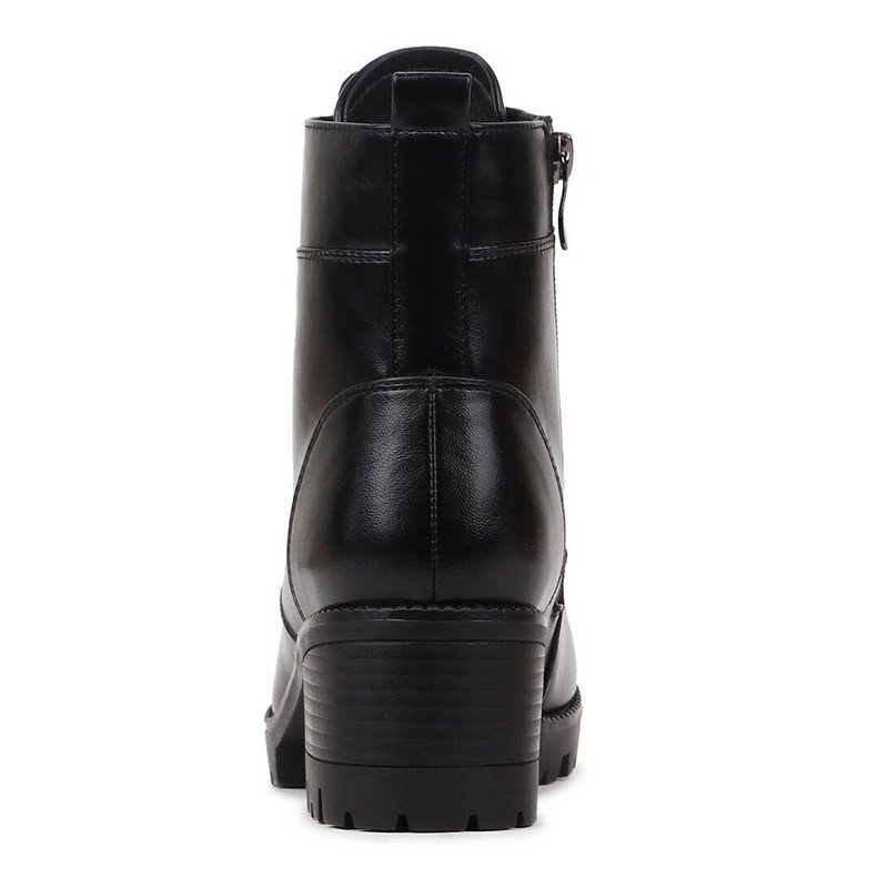 Autumn and winter casual custom PU thick heel warm retro ladies non-slip wear-resistant Martin boots