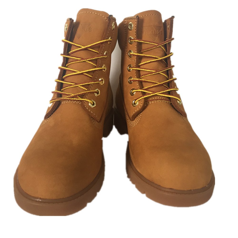 Yellow nubuck leather work boots rigger boots cheap work boots