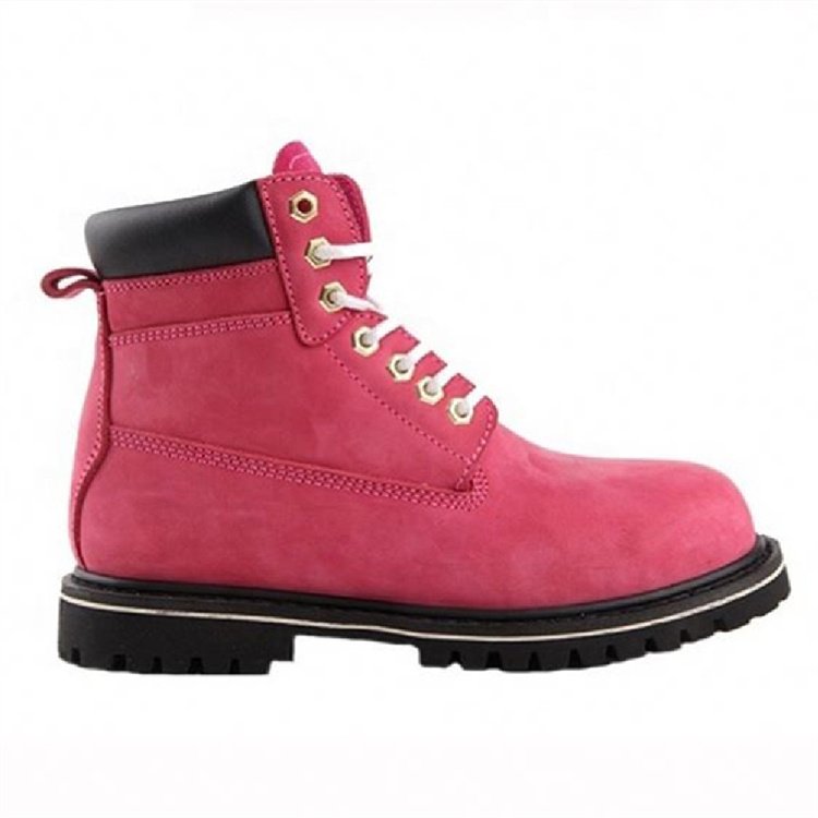 Gaomi Morning Glory Women Cow nubuck leather Rubber sole Goodyear welted construction boot