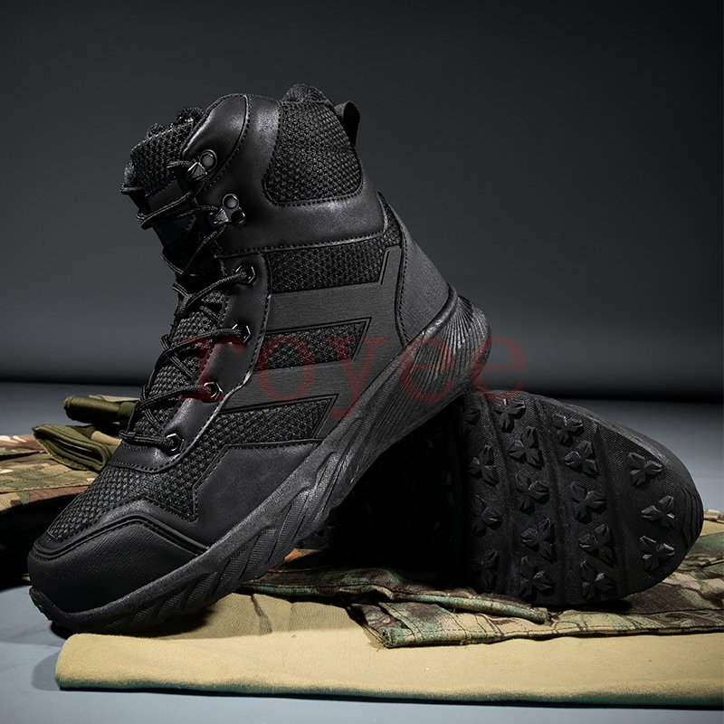 Wholesale Men Hiking Shoes Outdoor Hiking Combat Boots Work Safety Boots Men's Tactical Boots Desert Waterproof