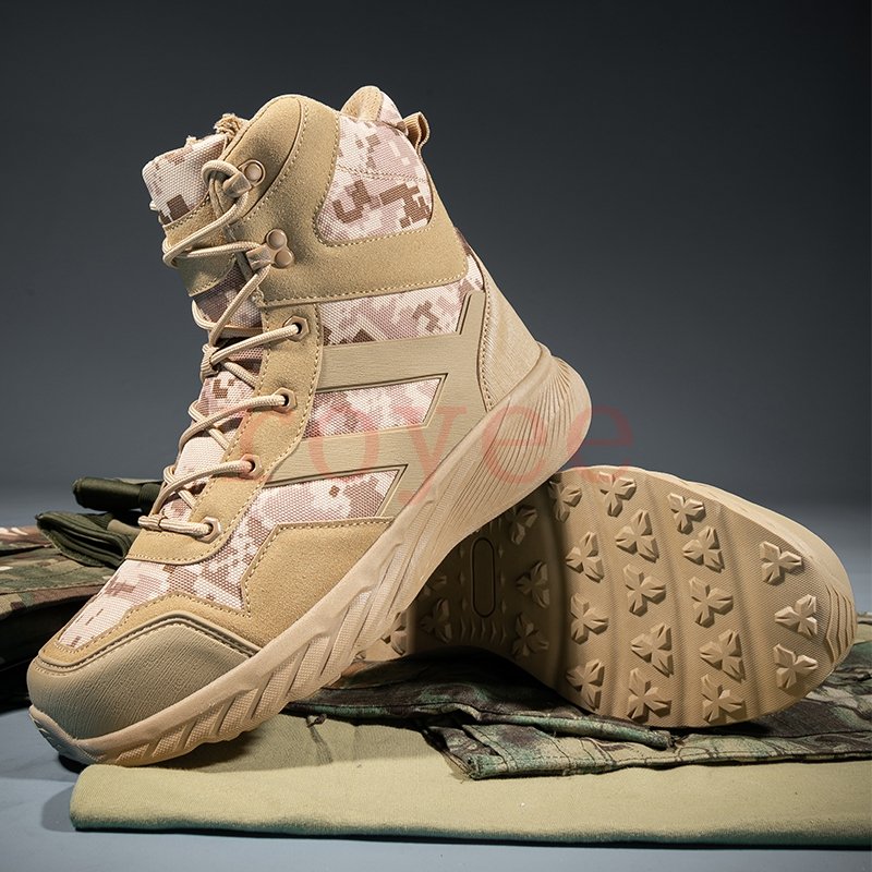 Wholesale Men Hiking Shoes Outdoor Hiking Combat Boots Work Safety Boots Men's Tactical Boots Desert Waterproof