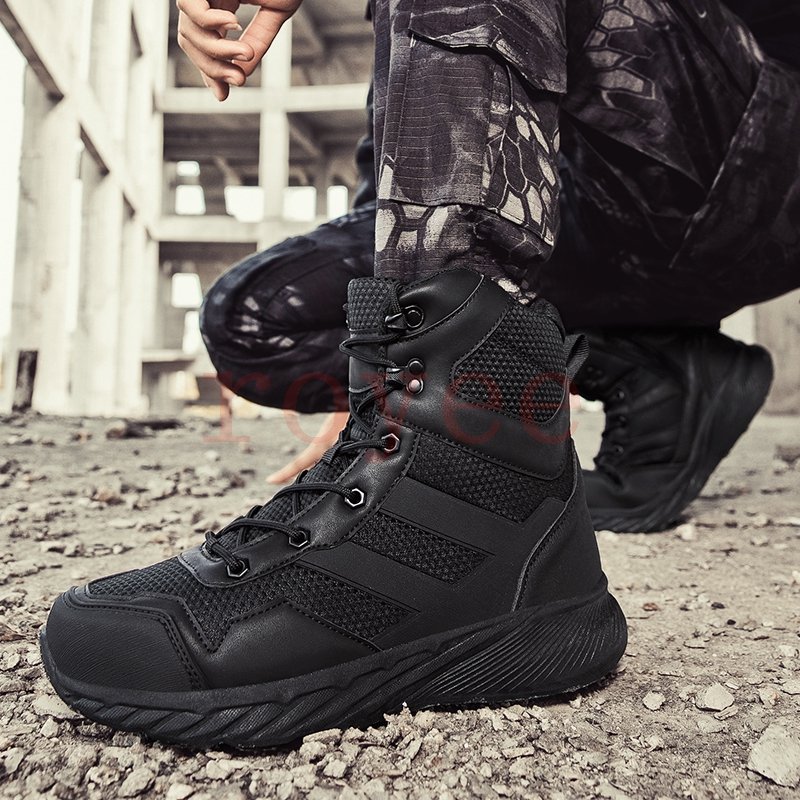 Wholesale Men Hiking Shoes Outdoor Hiking Combat Boots Work Safety Boots Men's Tactical Boots Desert Waterproof